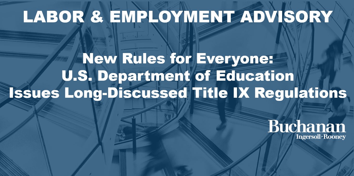 New Rules for Everyone US Department of Education Issues Long